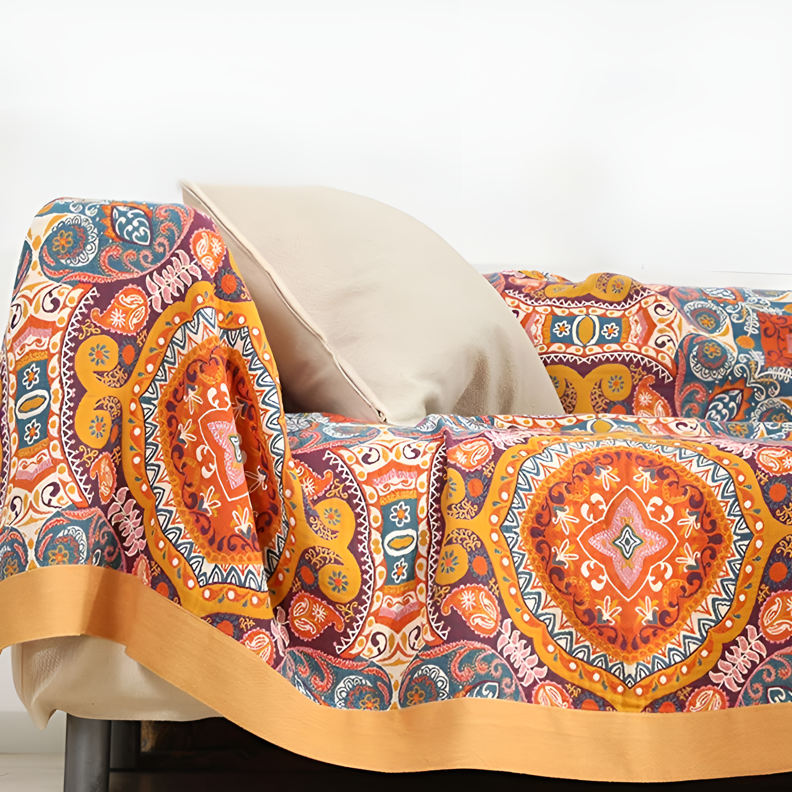 Sunrise Boho Reversible Cooling Blanket